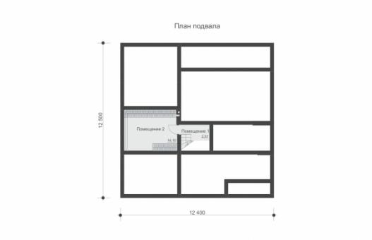 Одноэтажный дом с подвалом и мансардой